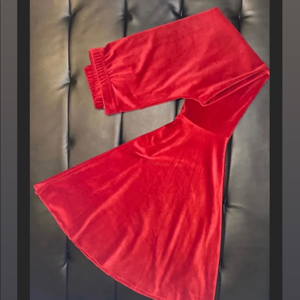 Red Velvet Bell Bottoms